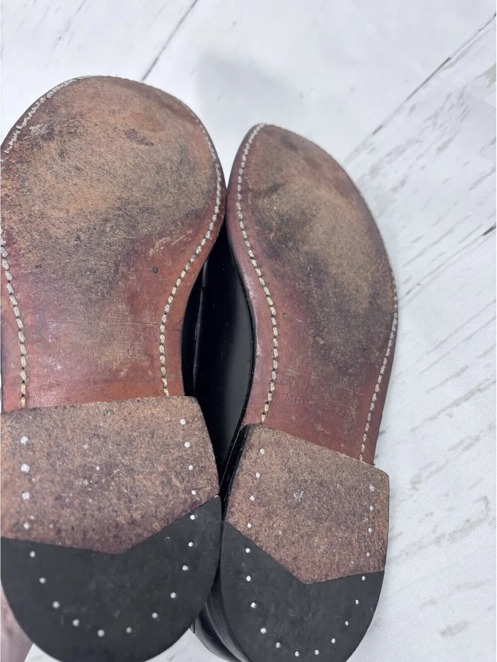 Sebago Black Leather Tassel Loafers Men’s Shoes 9.5 E Wide US 9.5 EU 43 UK 9